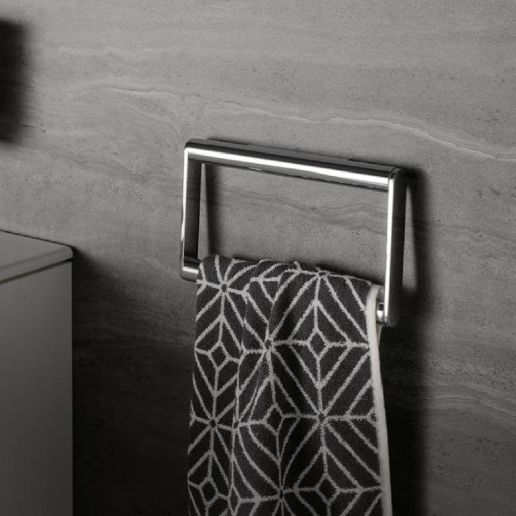 Product Lifestyle image of Keuco Plan Rectangular Towel Ring 14921 010000