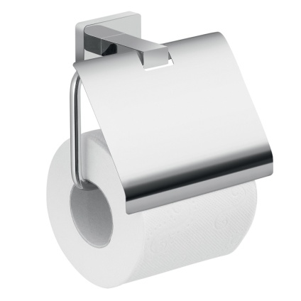 Cut-out image of Origins Living Gedy Atena Toilet Roll Holder with Flap.