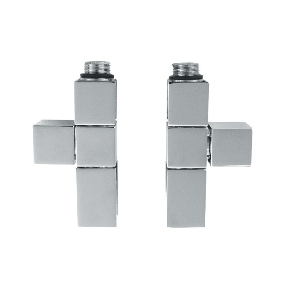 Product cut out image of The Sussex Range by JIS Brunswick Straight Radiator Valves in Chrome VFB-P VFB-S