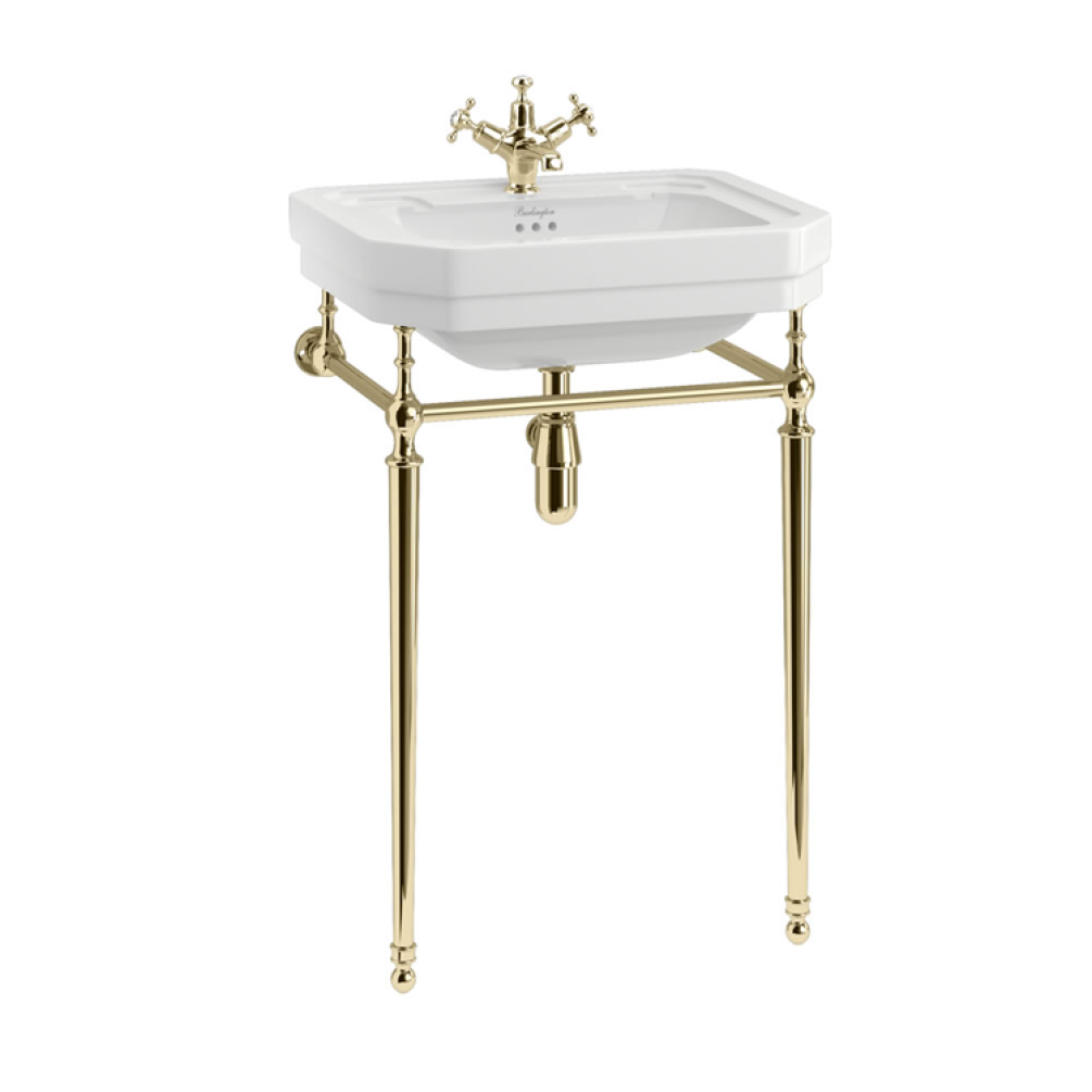 Product Cut out image of the Burlington Victorian 560mm Basin & Gold Washstand
