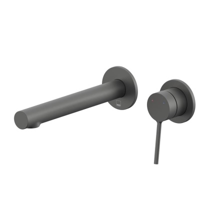 Vado Safari Lever Pewter 2 Tap Hole Wall Mounted Basin Mixer