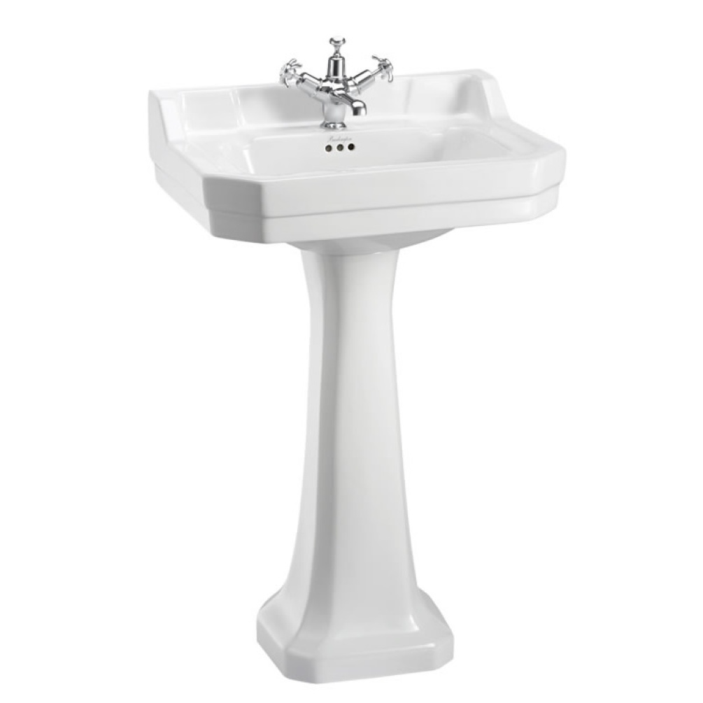 Product Cut out image of the Burlington Edwardian 560mm Basin & Pedestal