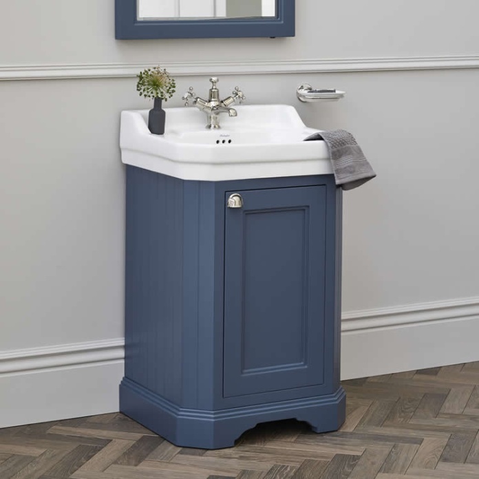 Burlington Edwardian 560mm Basin & Blue Freestanding Unit