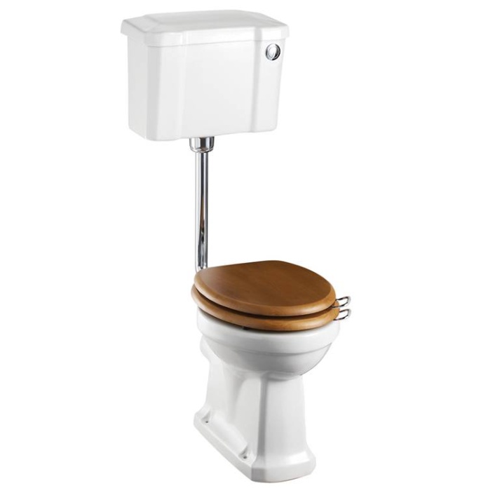 Product Cut out image of the Burlington Slimline Low Level Toilet