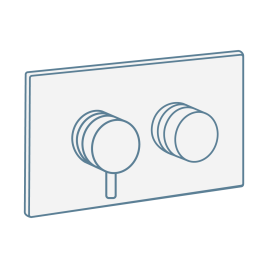 iconography image of a single outlet concealed shower valve mixer