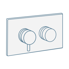 iconography image of a single outlet concealed shower valve mixer