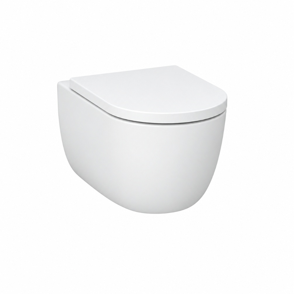 Imex Luna Ultra Vortex Rimless Wall Hung Toilet Cut Out