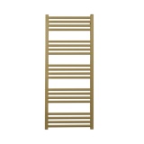 product cut out photo image of MP48X1140F Crosswater MPRO Brushed Brass Heated Towel Rail 1140 x 480mm