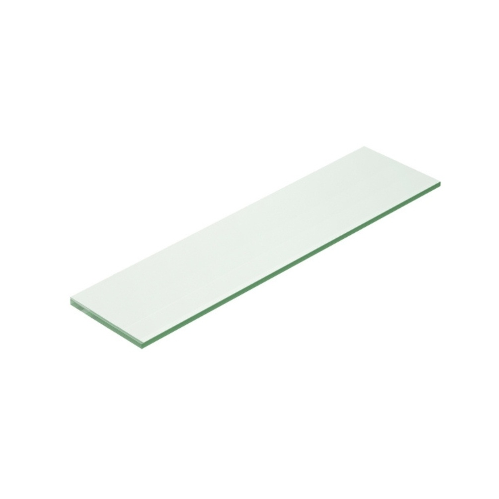 Origins Living Pier Clear Glass Shelf 500mm Cut out Without Brackets