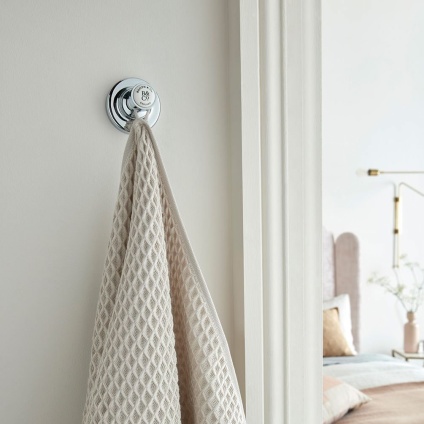Booth & Co. Axbridge Chrome Robe Hook - Lifestyle