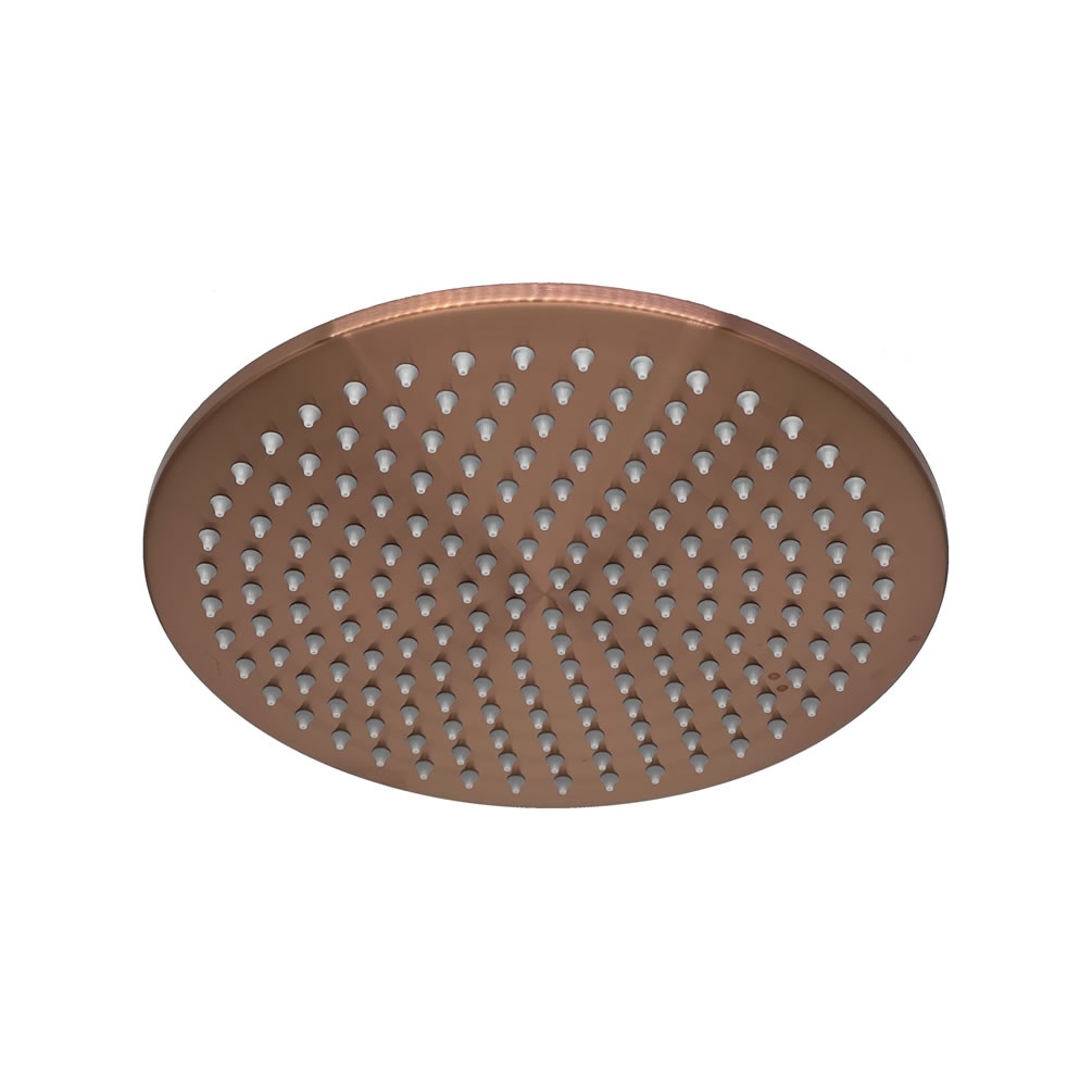 Cutout image of TED Brushed Bronze 250mm Round Rainfall Shower Head