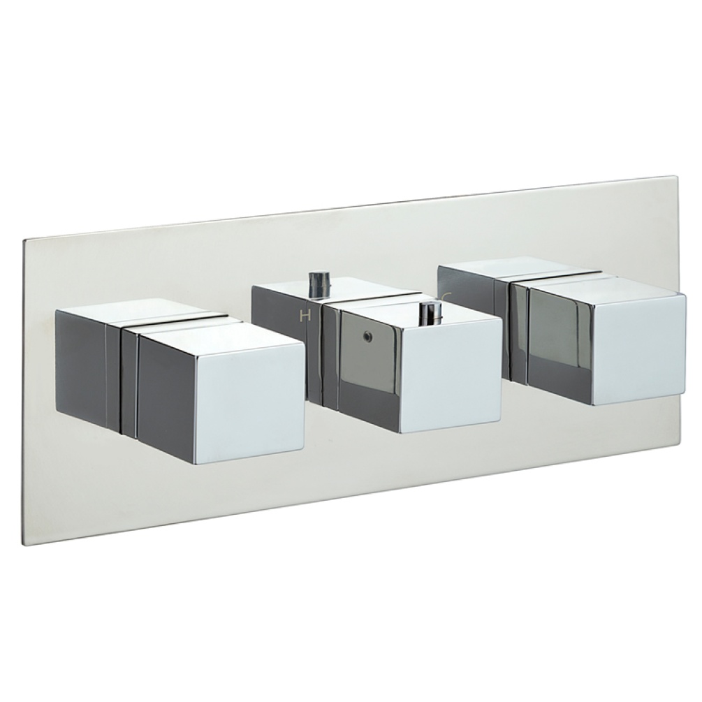 JTP Athena Two Outlet Three Control Landscape Shower Valve