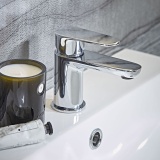 Tavistock Zero Chrome Mono Basin Mixer With Waste - Image 1