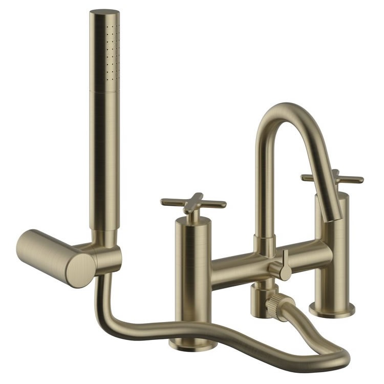 Heritage Brushed Brass Bath Shower Mixer TSACBB02