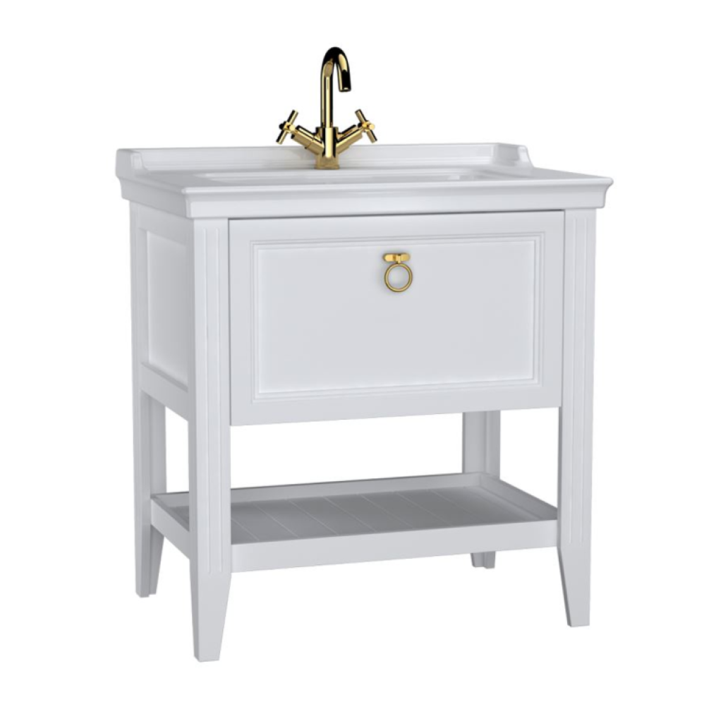 Photo of VitrA Valarte 800mm Matt White Single Drawer Unit