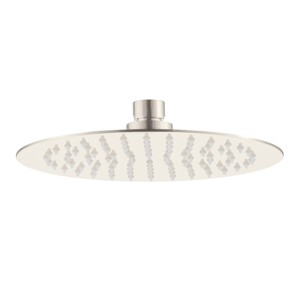 Photo of JTP Inox Brushed Stainless Steel Glide Slim Round Shower Head Cutout
