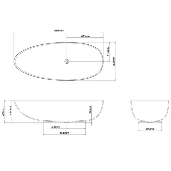 Clearwater Teardrop Grande Bath Sanctuary Bathrooms