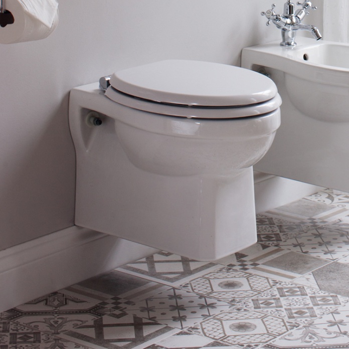 Product Lifestyle image of the Burlington Wall Hung Toilet