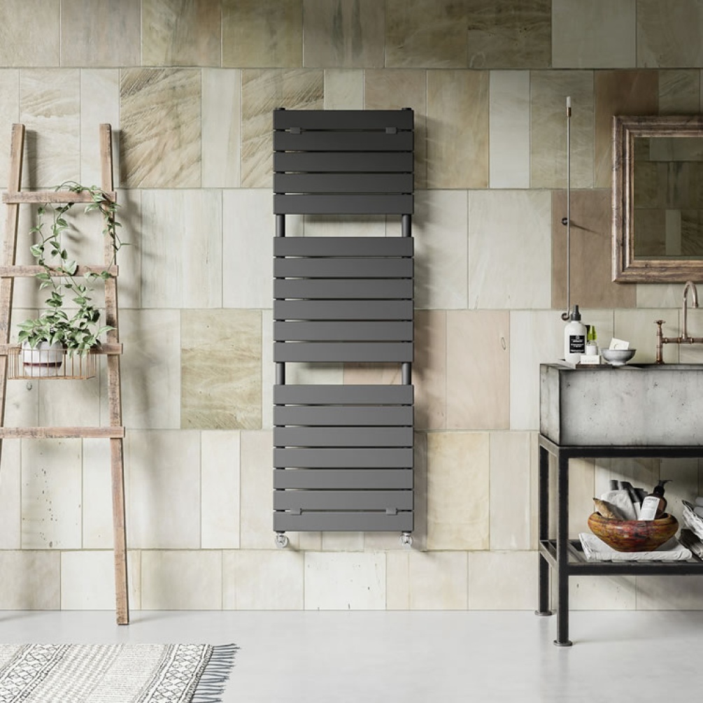Lifestyle image of Lazzarini Palermo Anthracite Towel Radiator