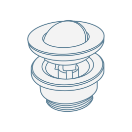 iconography image of a flip top basin waste