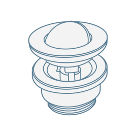 iconography image of a flip top basin waste