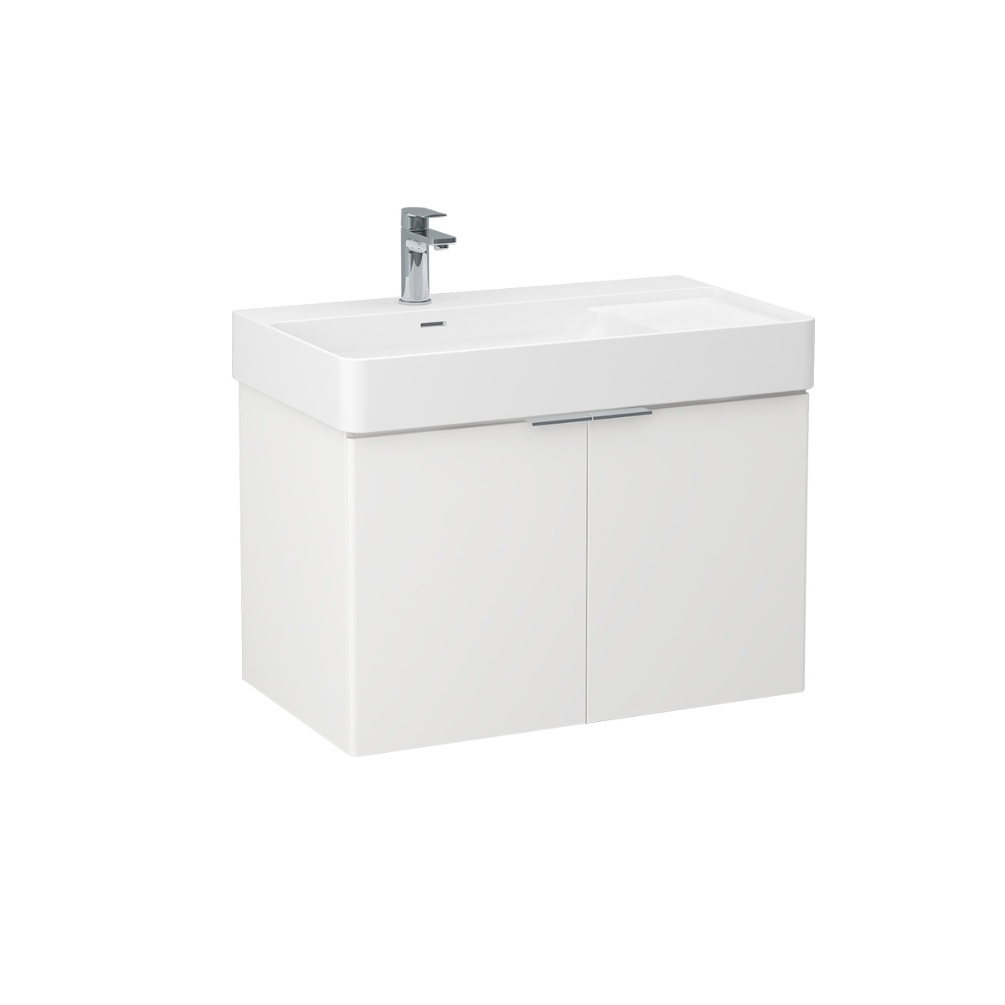 Imex Blade 800mm Matt White Vanity Unit Cut Out