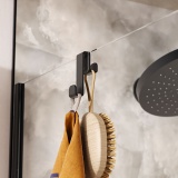 Lifestyle image of Crosswater Fold Matt Black Double Shower Hook