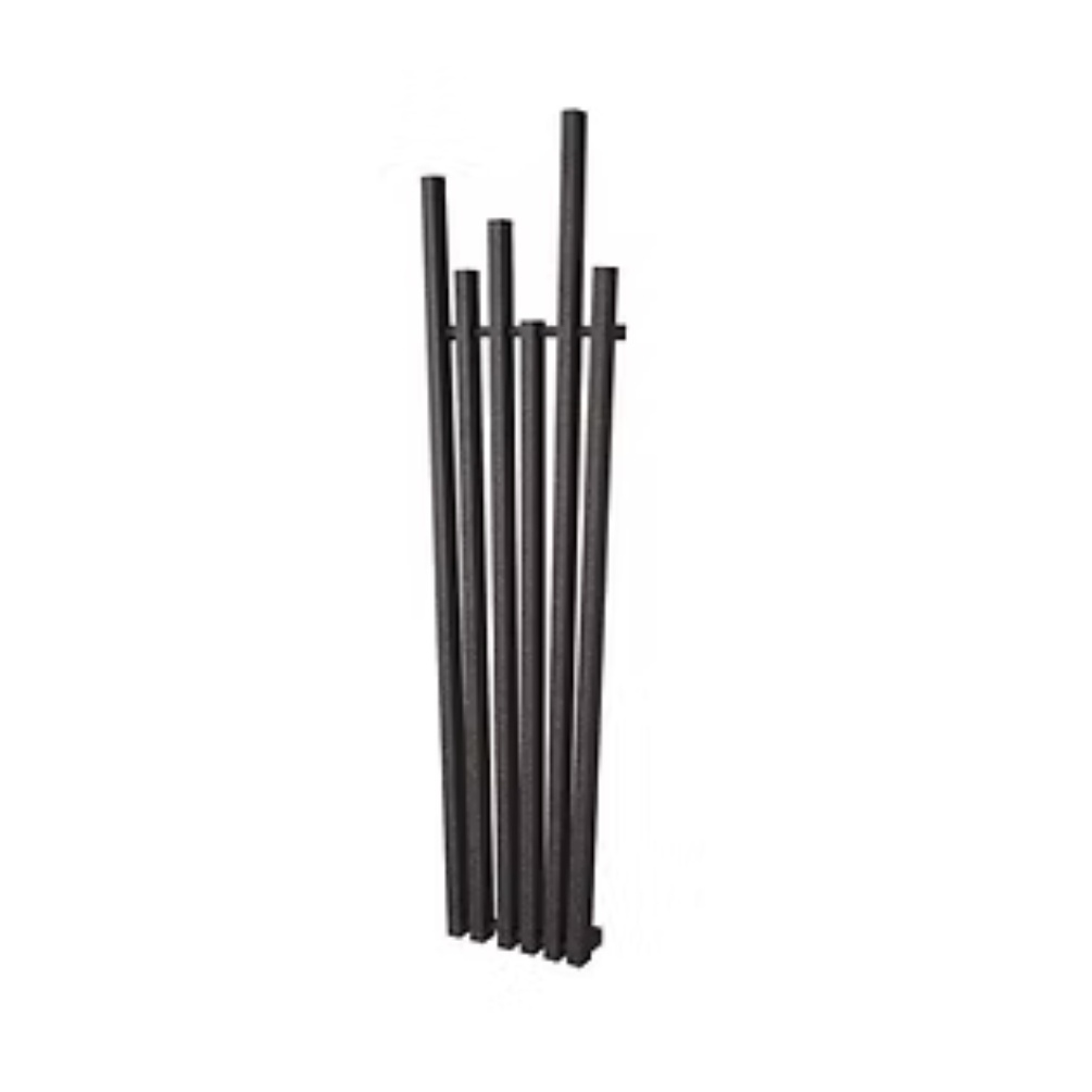 Product cut out image of the Radox Manhattan 1800mm x 451mm Black Pearl Designer Electric Radiator