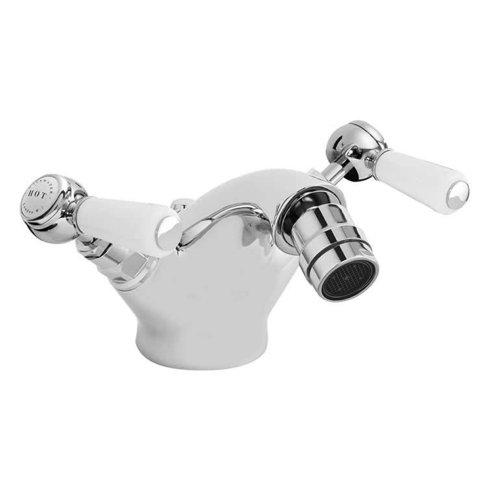 Photo of Bayswater Lever White & Chrome Mono Bidet Mixer
