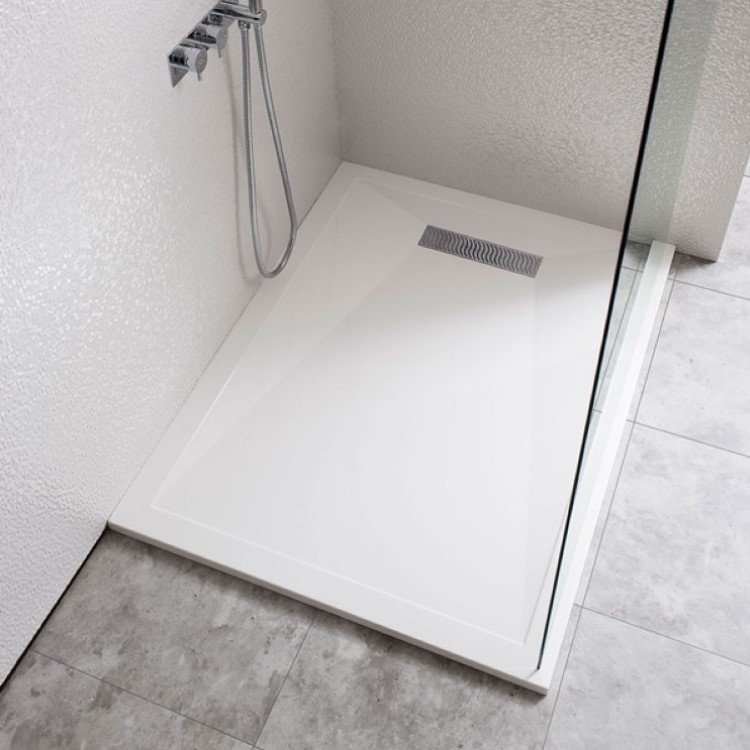 Crosswater 25mm Linear Waste 800 x 1100 Shower Tray Sanctuary Bathrooms
