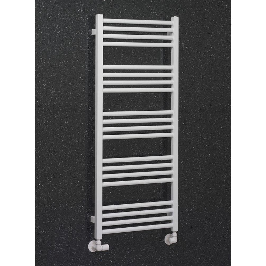 Photo of Crosswater MPRO Matt White 1380mm Heated Towel Rail