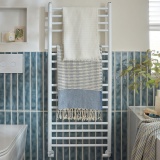 Vado Muse Matt White 1200 x 500mm Heated Towel Rail - Lifestyle Image