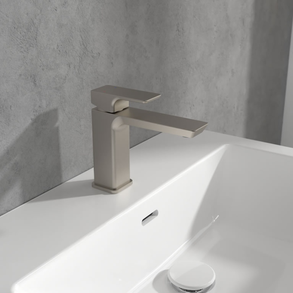 Lifestyle image of Villeroy & Boch Subway 3.0 Matt Brushed Nickel Basin Mixer