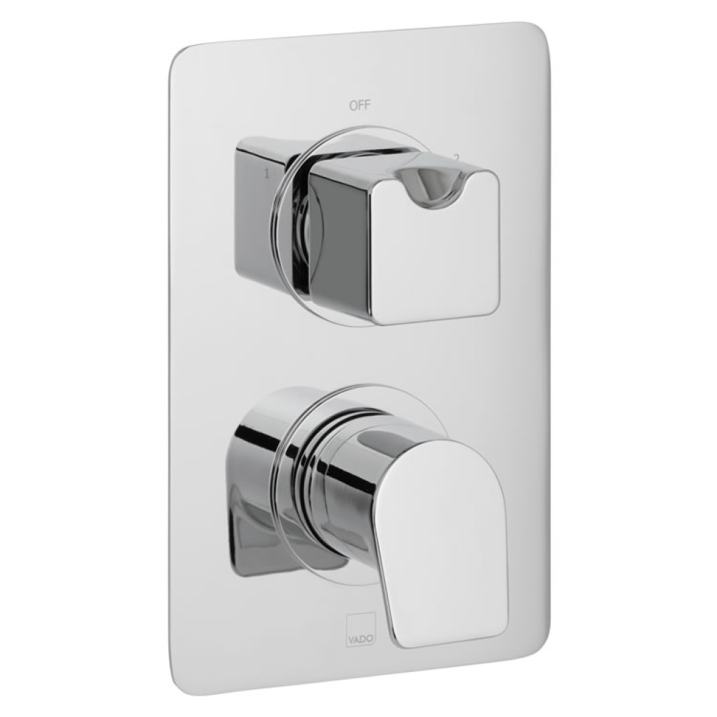 Cutout image of Vado Photon Twin Outlet Thermostatic Shower Valve