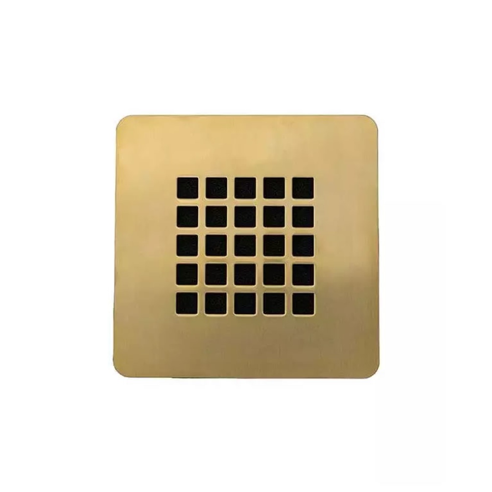 Cutout image of Tissino brushed brass waste cover grate