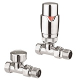 Cutout image of Crosswater Pier 15mm Straight Thermostatic Radiator Valves