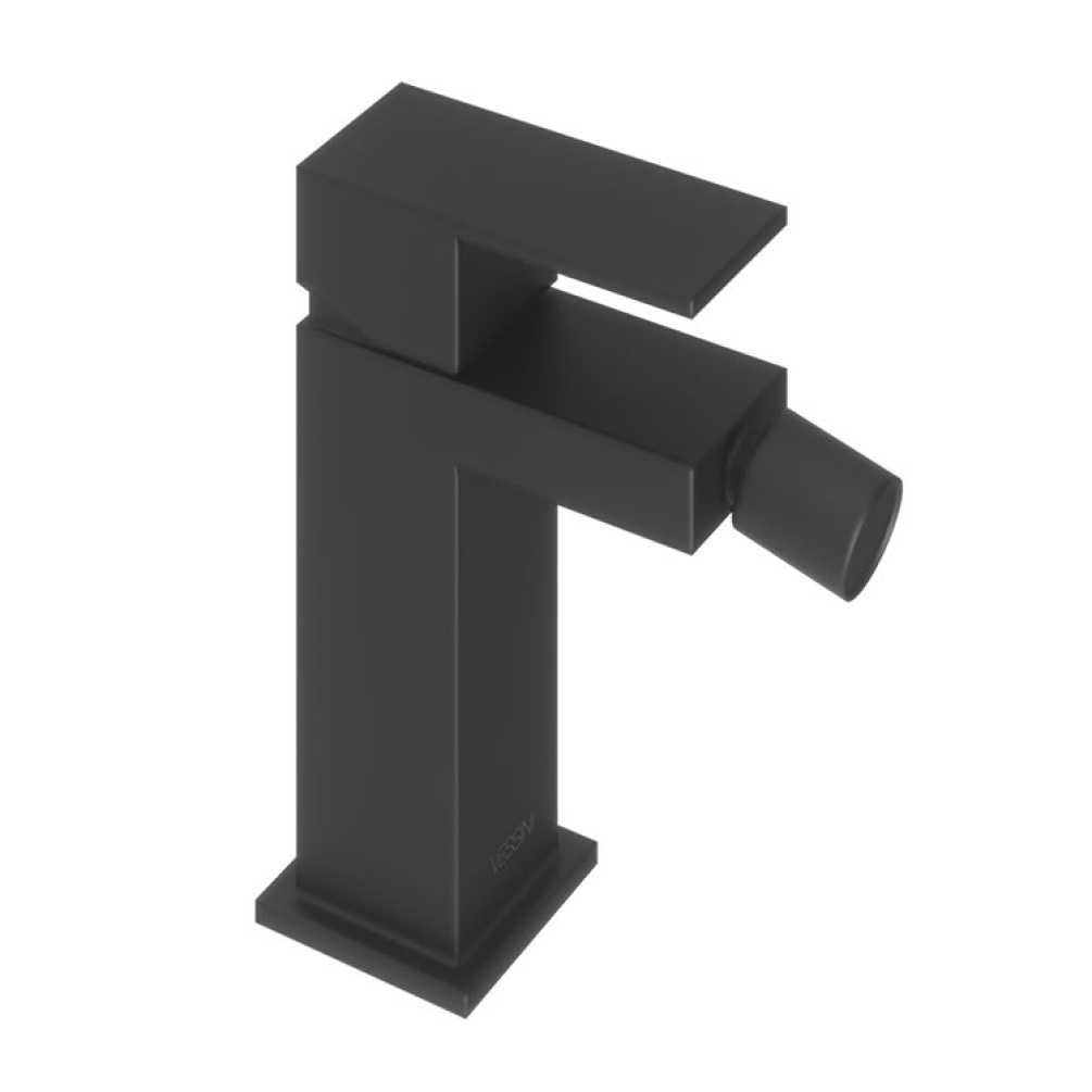 Product Cut out image of the Abacus Plan Matt Black Mono Bidet Mixer