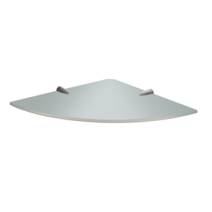 Product Cut out image of the Origins Living Artemis Glass Corner Shelf