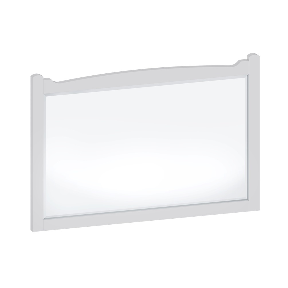 Product cut out image of Burlington Guild Varley White 850mm x 570mm Bathroom Mirror GU8557VW