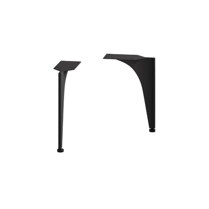 Product Cut out image of the Crosswater Avenue Black Furniture Legs