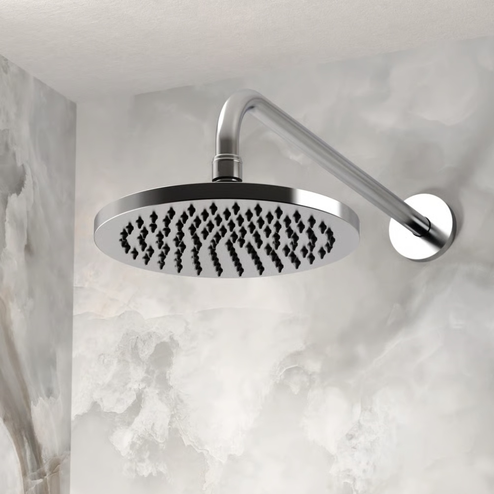 Crosswater Mada Chrome Shower Head & Arm Lifestyle
