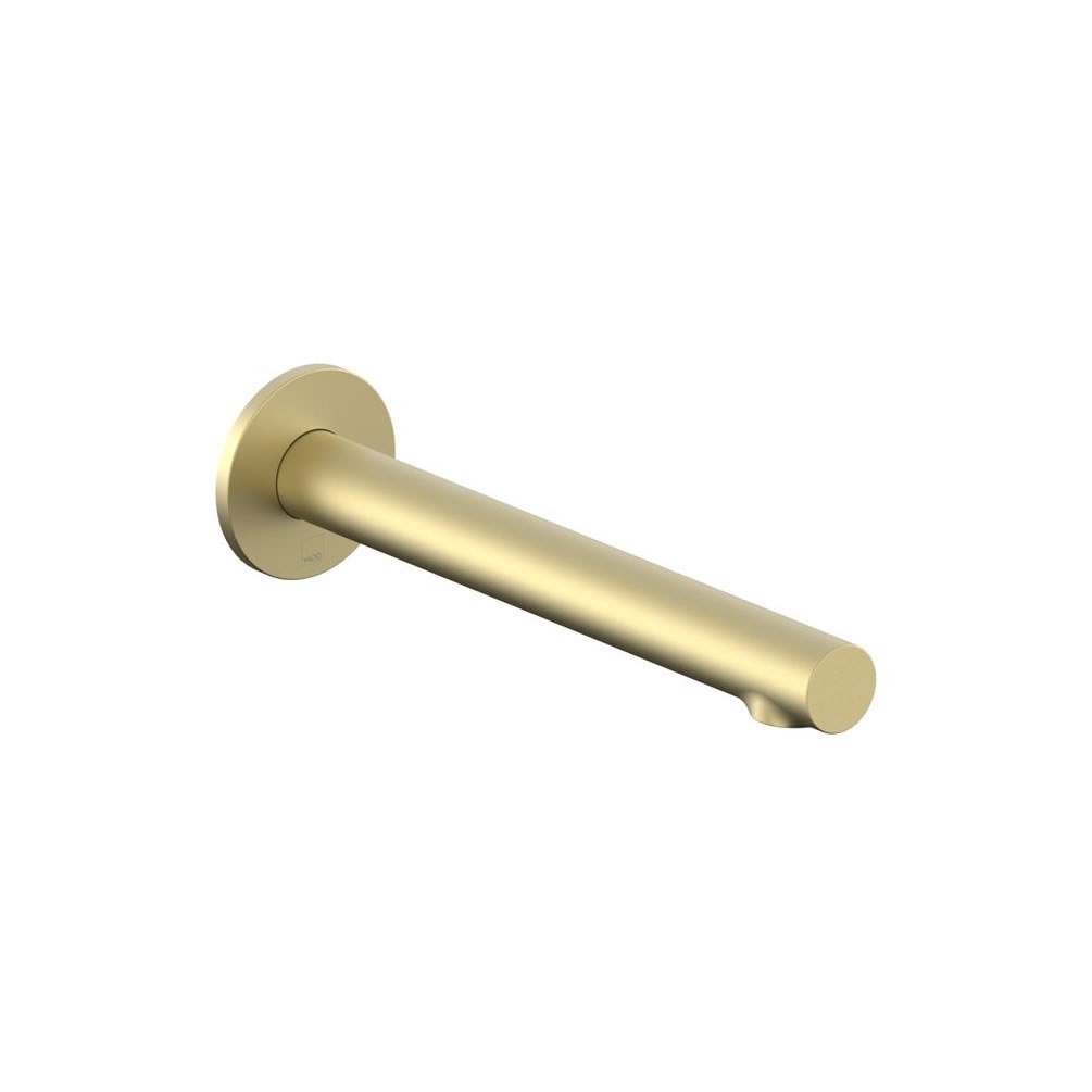 Vado Safari Satin Brass Wall Mounted Bath Spout