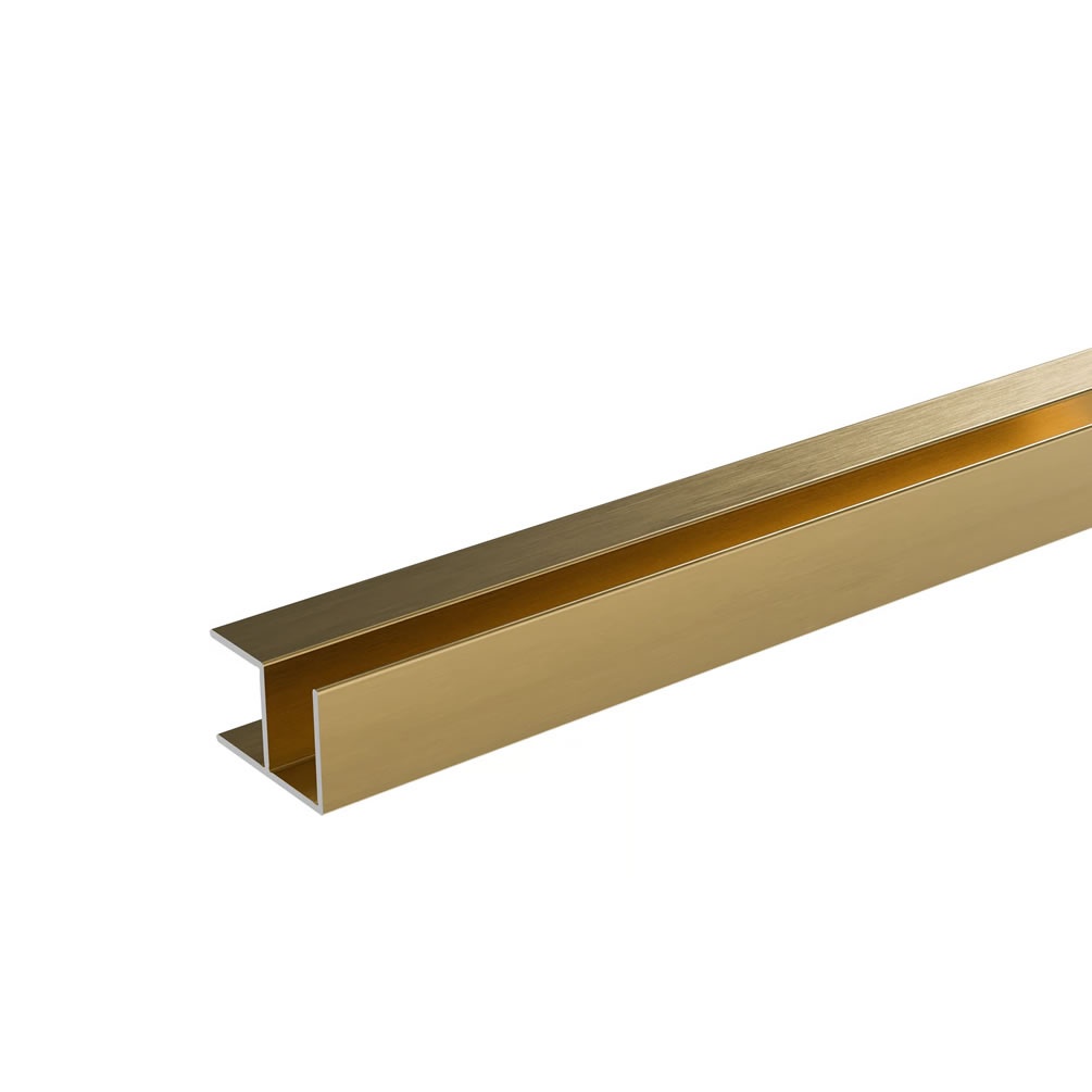 Cutout image of Crosswater Brushed Brass External Corner Trim