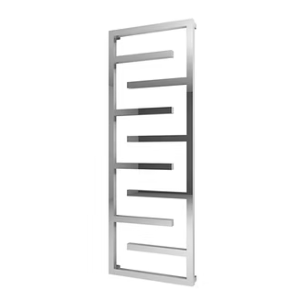 Product cut out image of the Radox Aztec 1615mm x 600mm Chrome Designer Electric Towel Rail