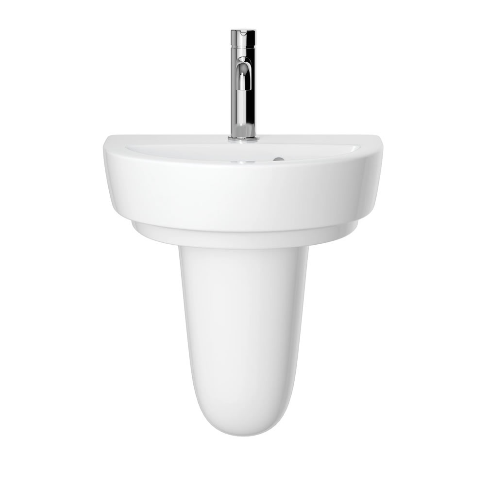 Heritage Stamford 450mm Basin and Semi Pedestal