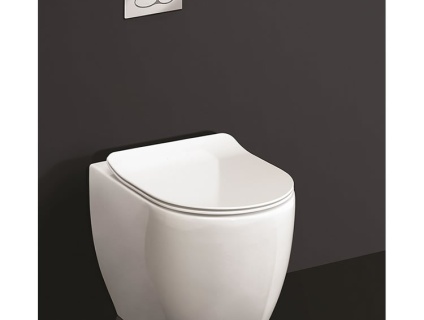 Photo of Crosswater Glide II Gloss White Rimless Back to Wall WC & Seat
