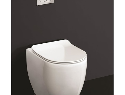 Photo of Crosswater Glide II Gloss White Rimless Back to Wall WC & Seat
