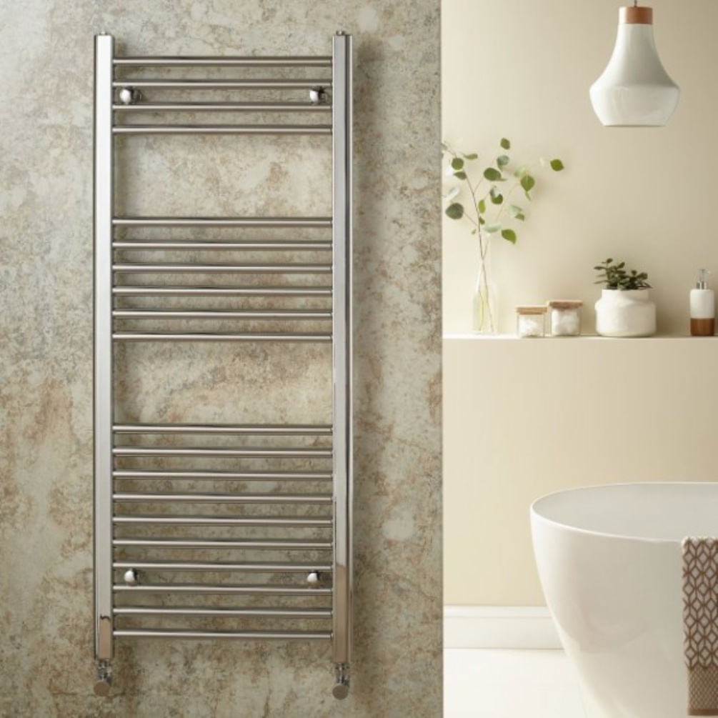 Velaro Elan 1200 x 600mm Chrome Designer Radiator Lifestyle