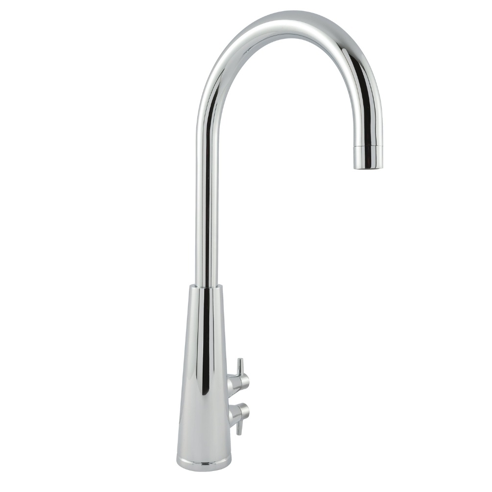 JTP Livaro Chrome Lever Swivel Spout Kitchen Mixer Cut Out