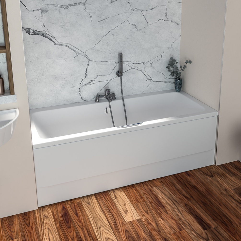 Eastbrook Beaufort Portland 1700mm Double Ended Bath With Single Grip